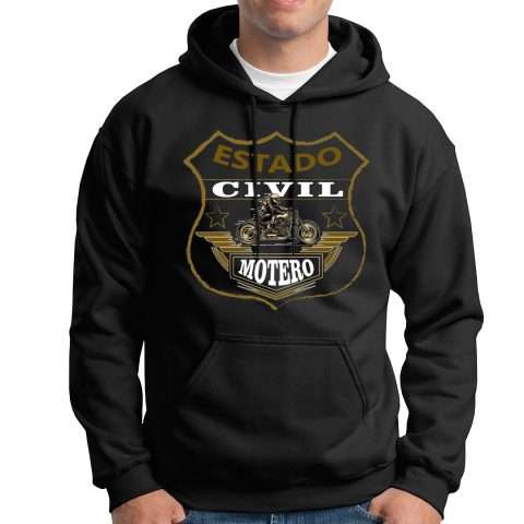 Sudadera Capucha Motera Estado Civil Motero