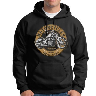 Sudadera Capucha Motera California motorcycles parts
