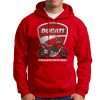 sudadera capucha roja hombre
