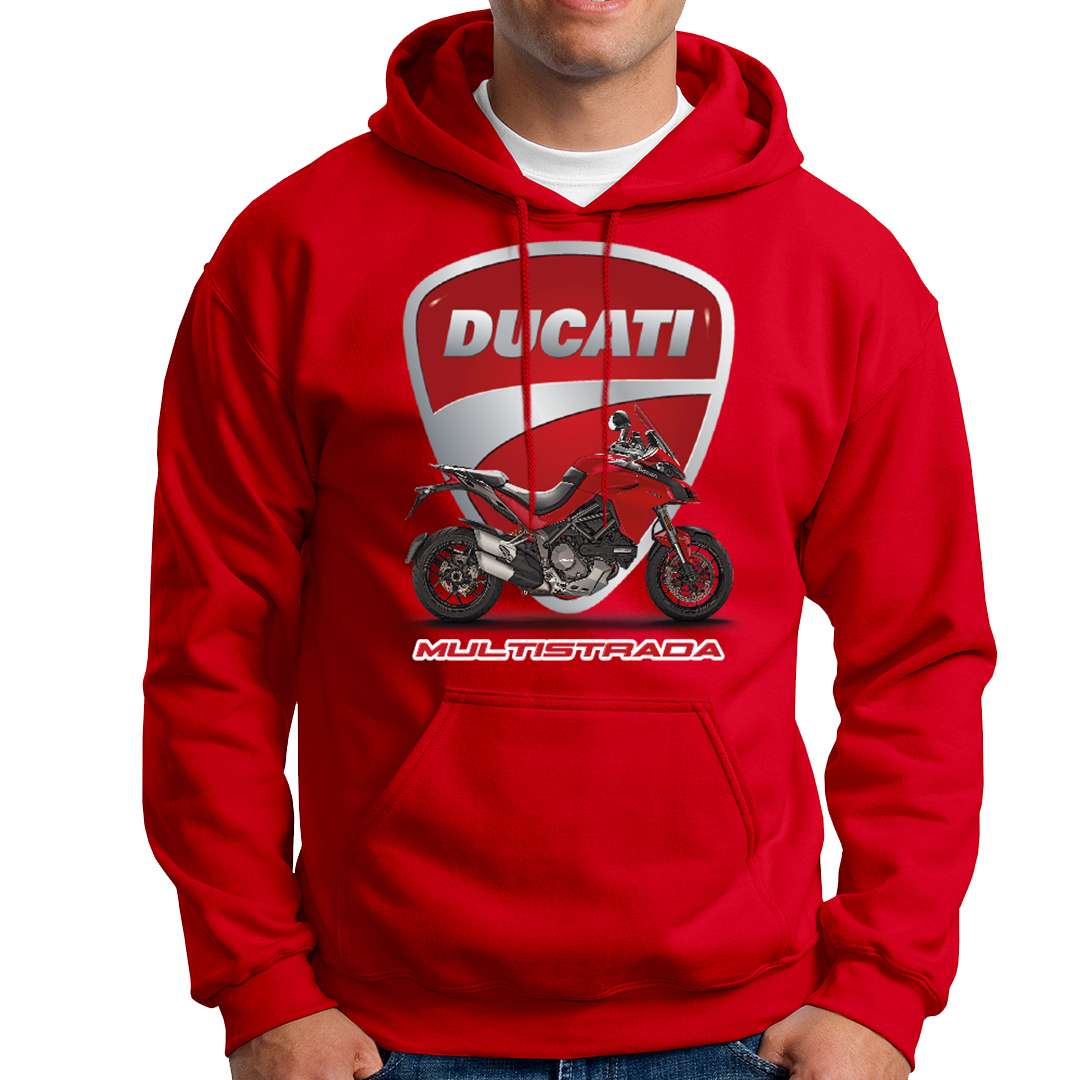 sudadera capucha roja hombre