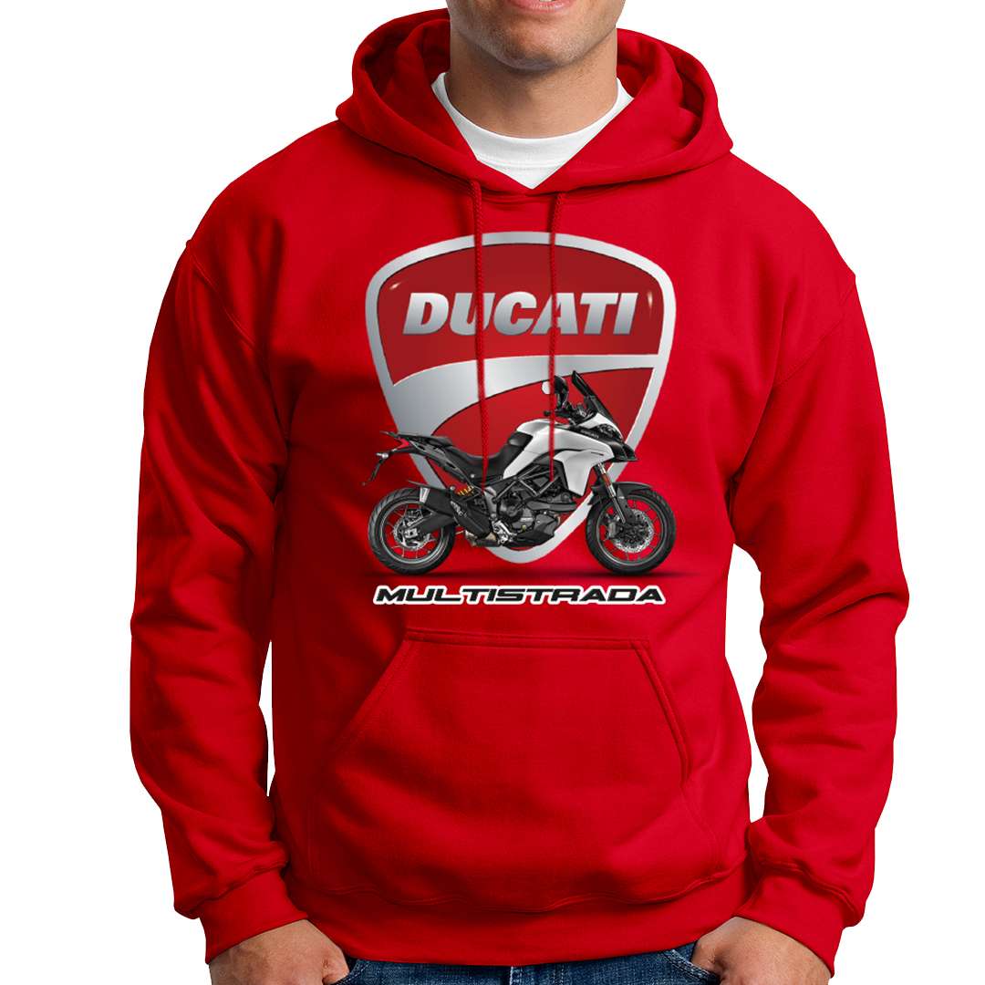 sudadera capucha roja