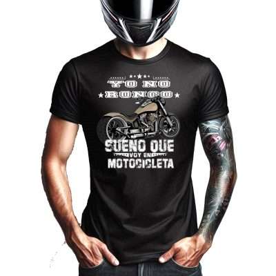 Camiseta motero yo no ronco sueño que voy en motocicleta