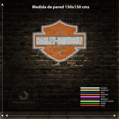 Neon Logo Harley Davidson